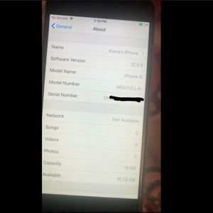 Sprint IPhone 6 16gb